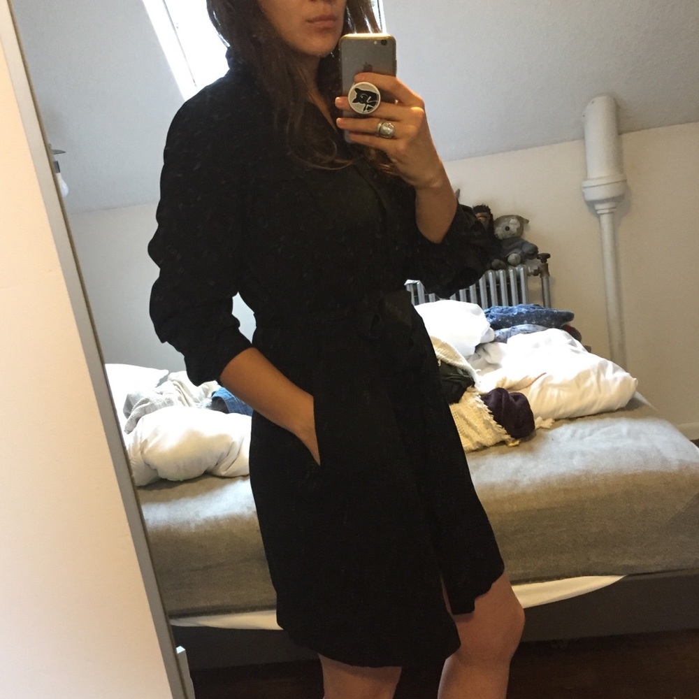 Ralph Lauren black shirt dress